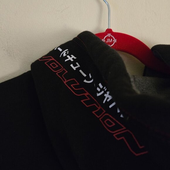Hardtuned Mitsubishi Evolution Hoodie All Over Graphic Black Logo Size XXL - Picture 10 of 13